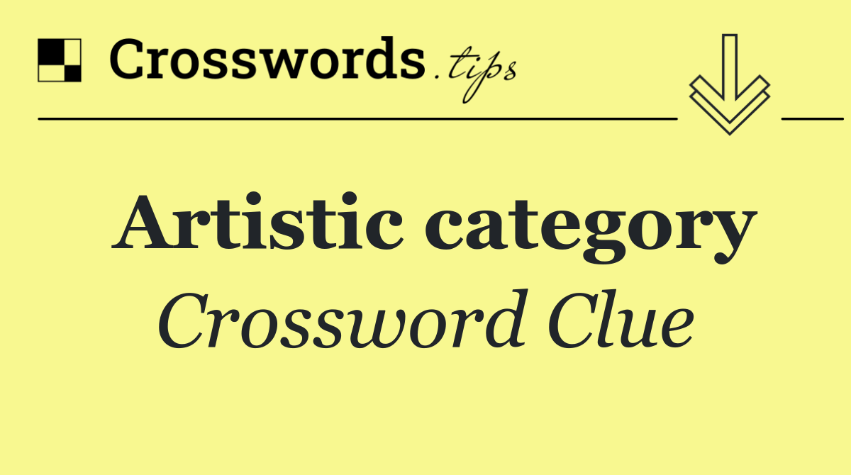 Artistic category