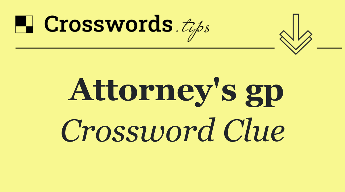 Attorney's gp