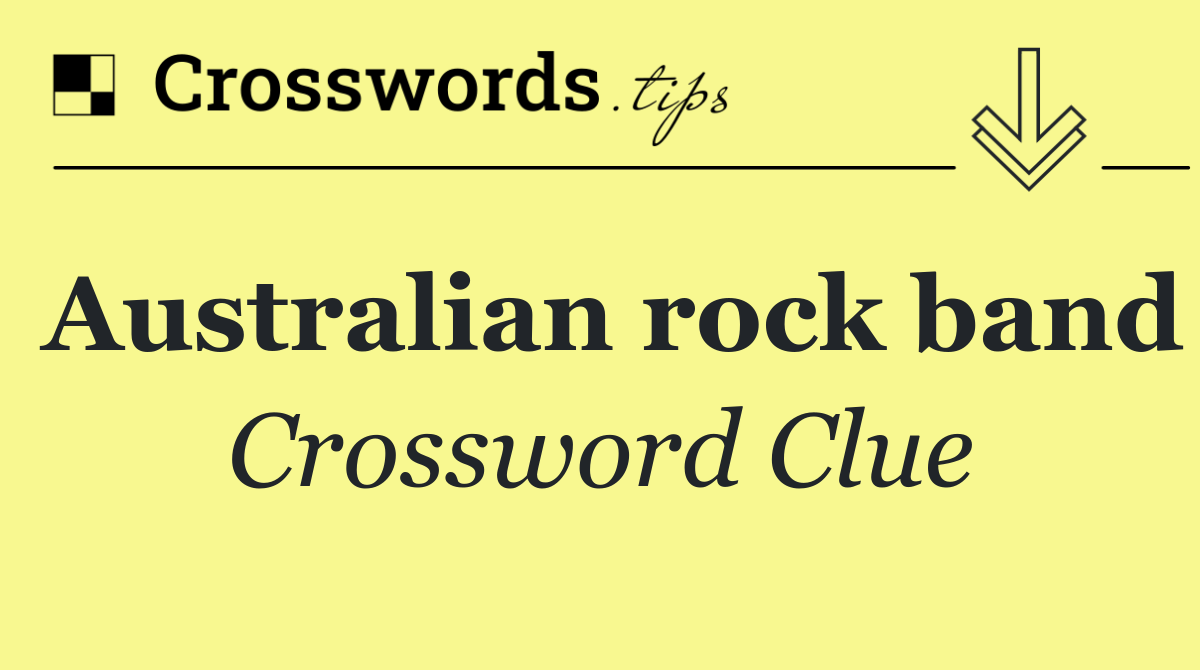 Australian rock band