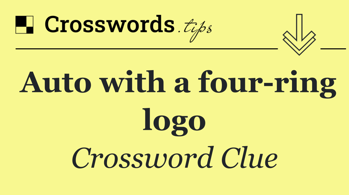 Auto with a four ring logo