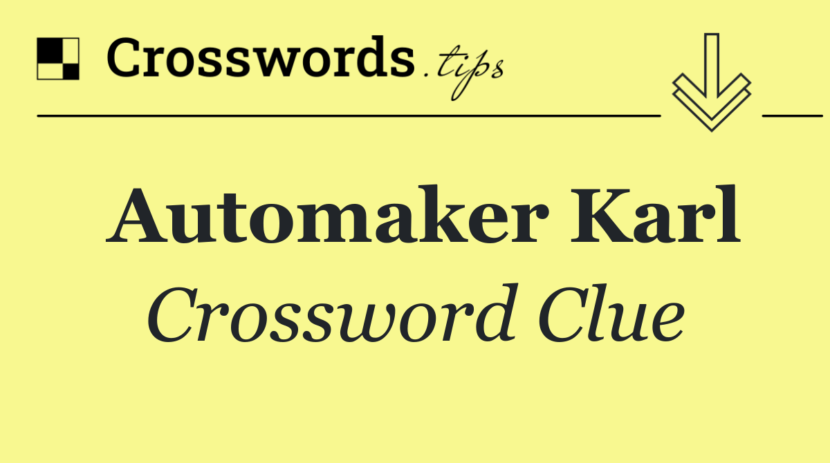Automaker Karl