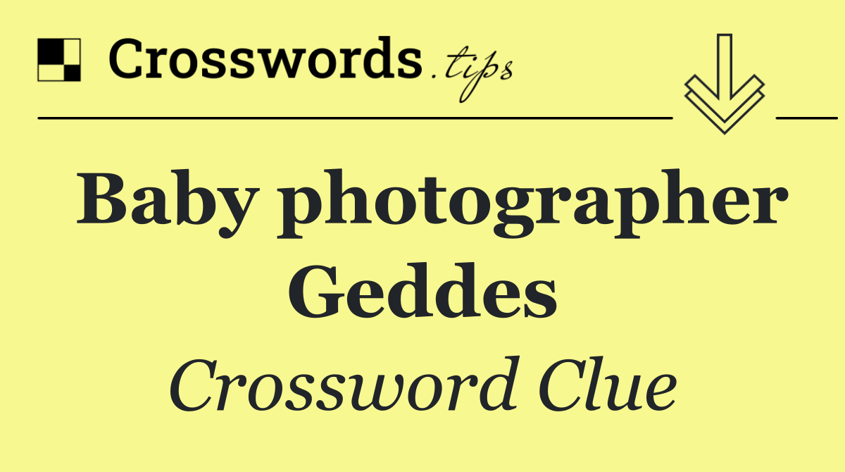 Baby photographer Geddes