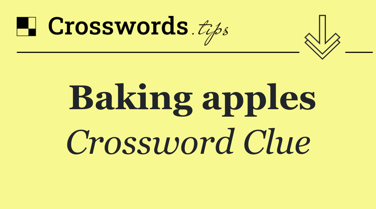Baking apples