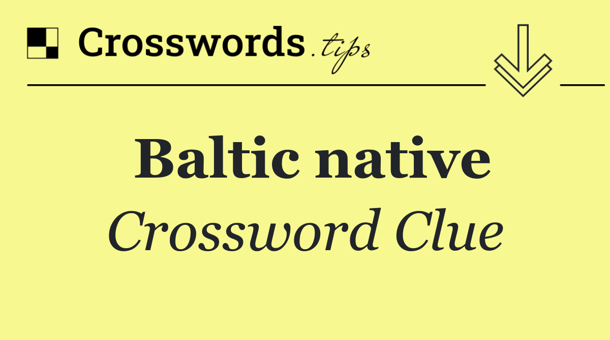 Baltic native