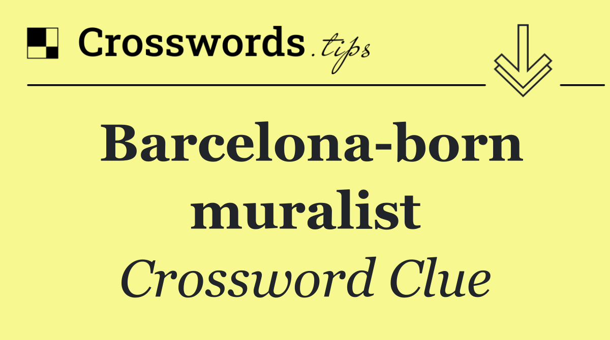 Barcelona born muralist