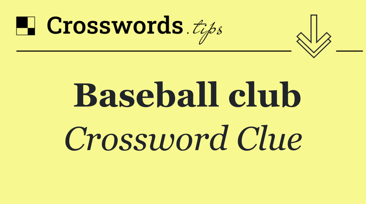 Baseball club