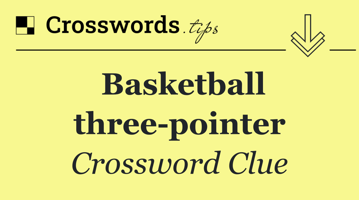 Basketball three pointer