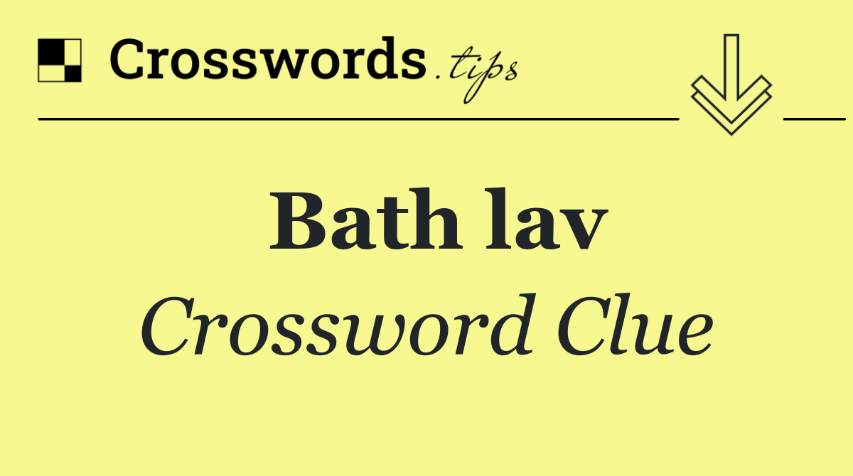 Bath lav