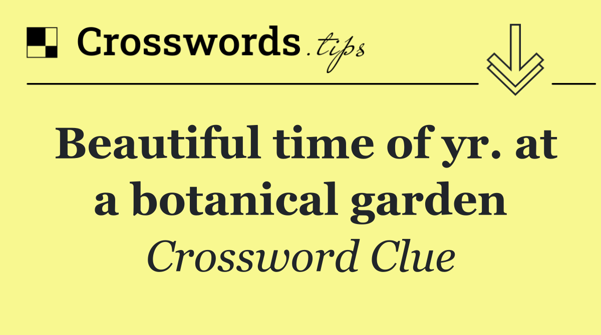 Beautiful time of yr. at a botanical garden