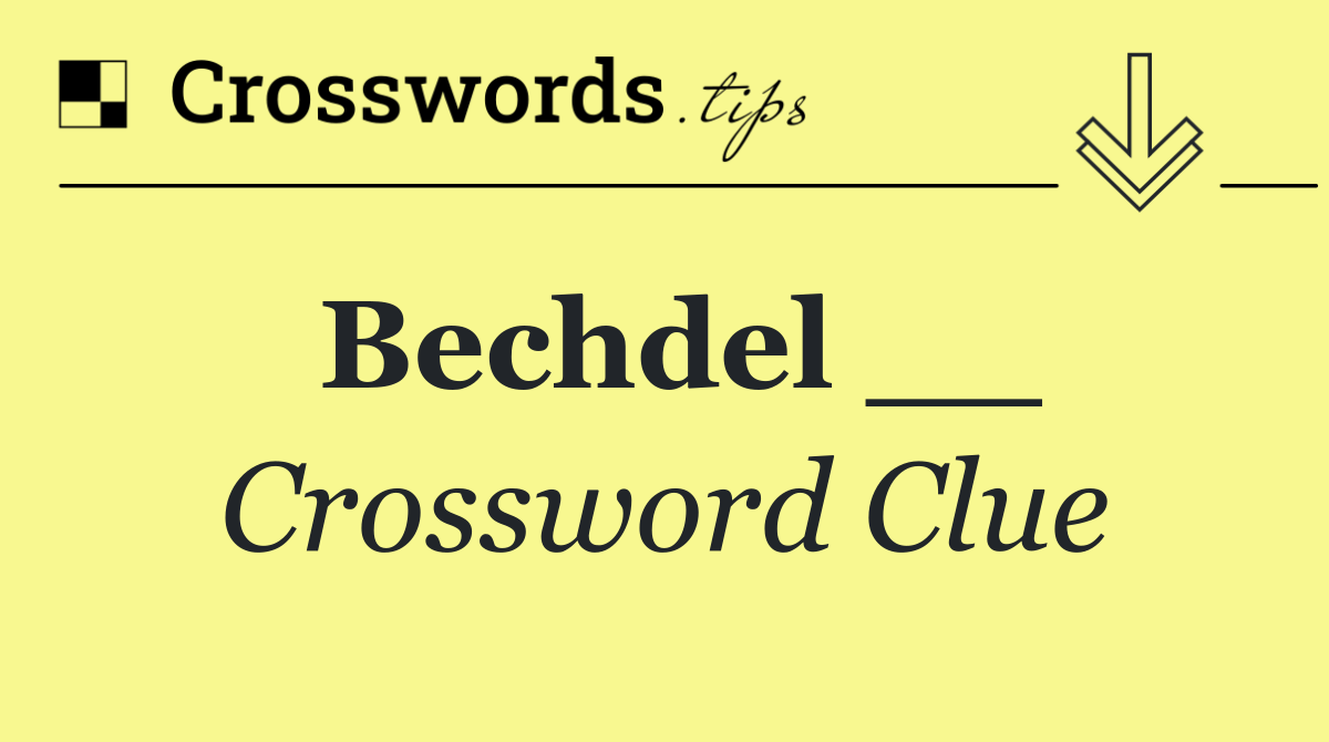Bechdel __