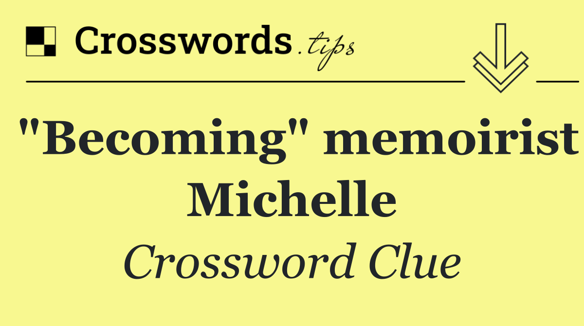 "Becoming" memoirist Michelle