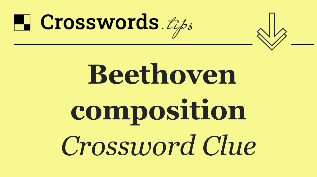 Beethoven composition