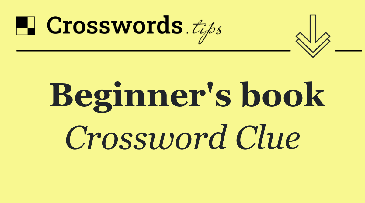 Beginner's book