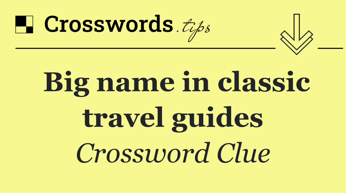 Big name in classic travel guides