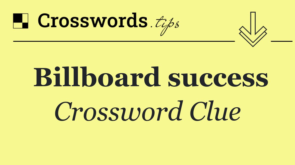Billboard success