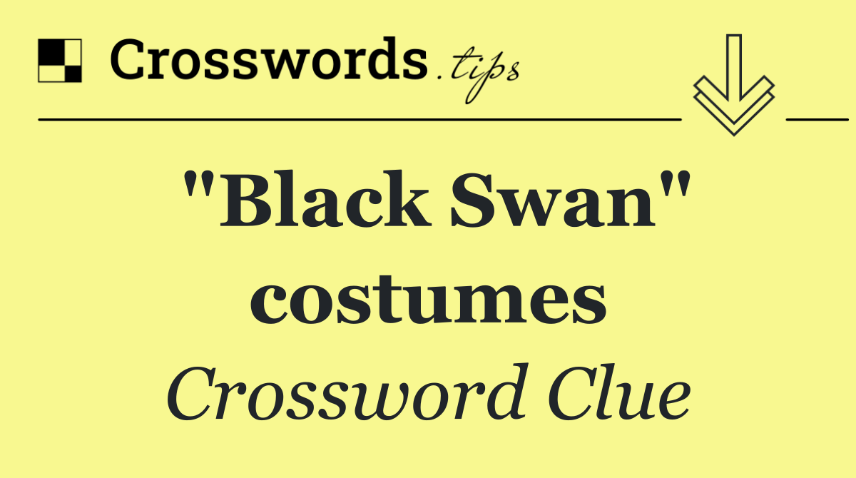 "Black Swan" costumes