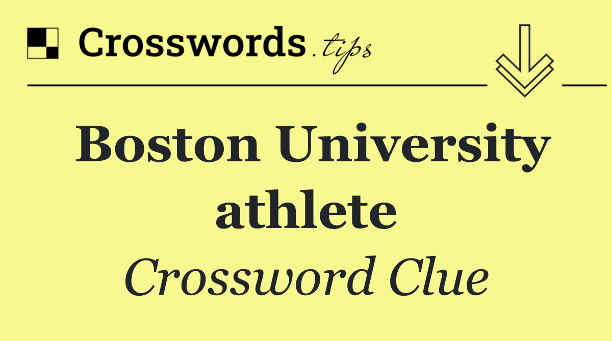 Boston University athlete