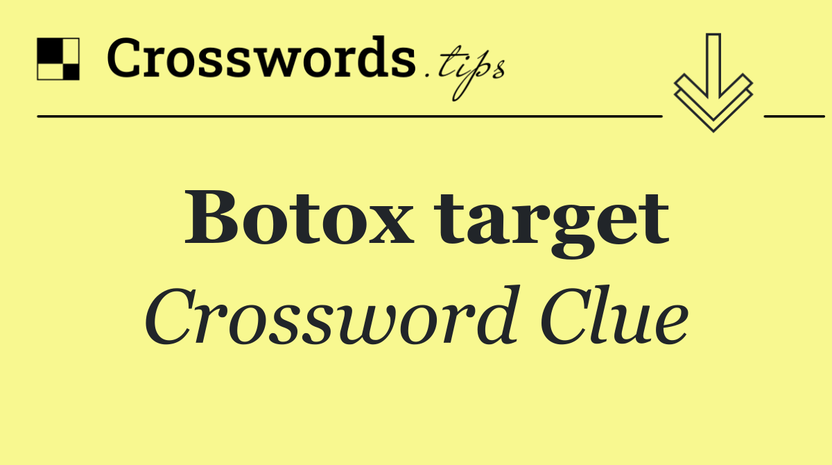 Botox target