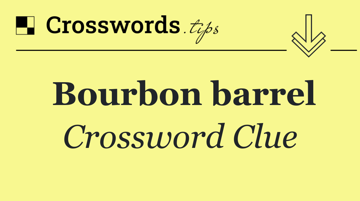Bourbon barrel