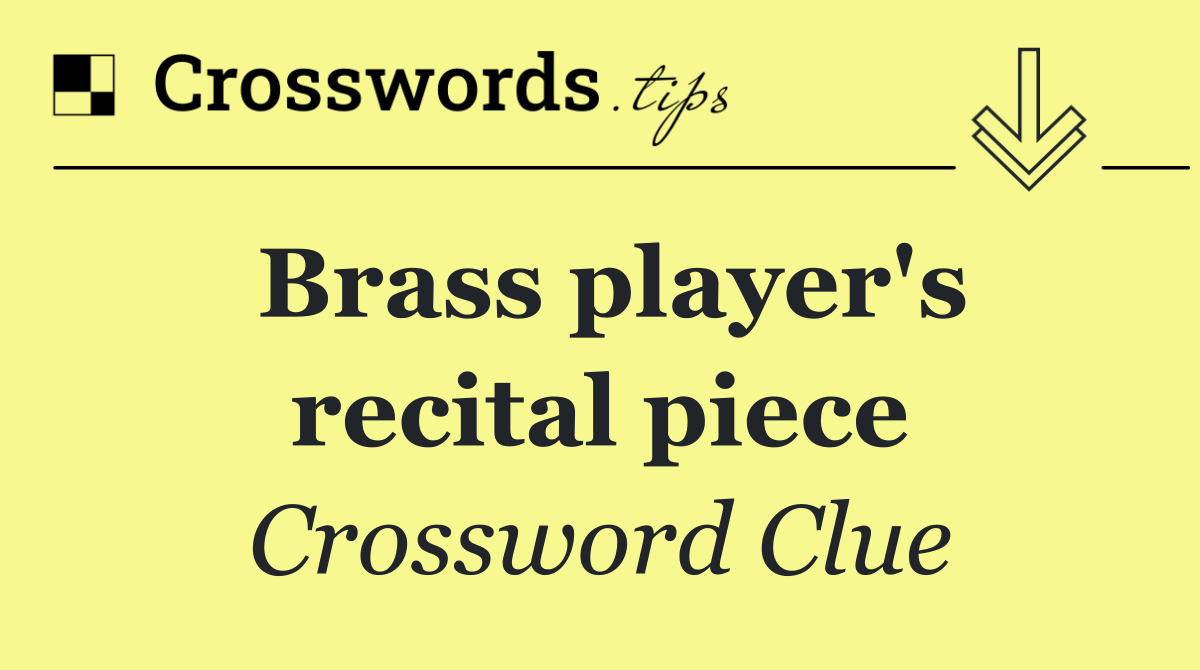 Brass player's recital piece