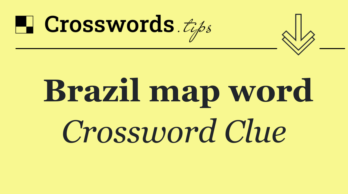 Brazil map word