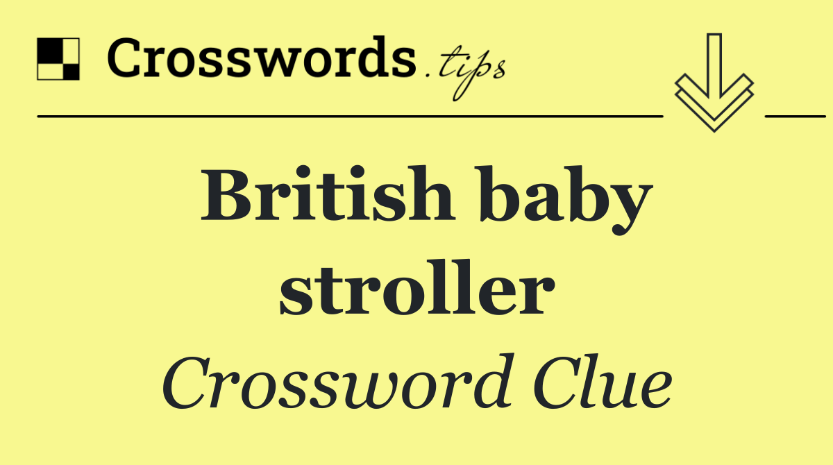 British baby stroller