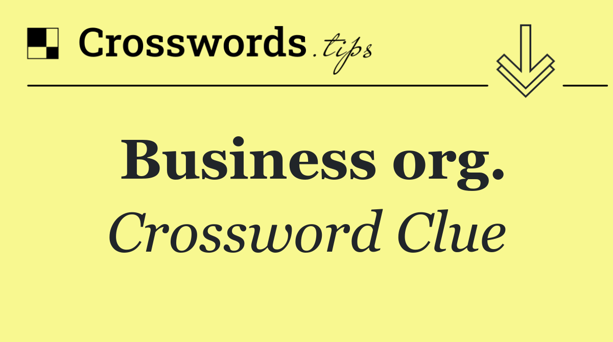 Business org.