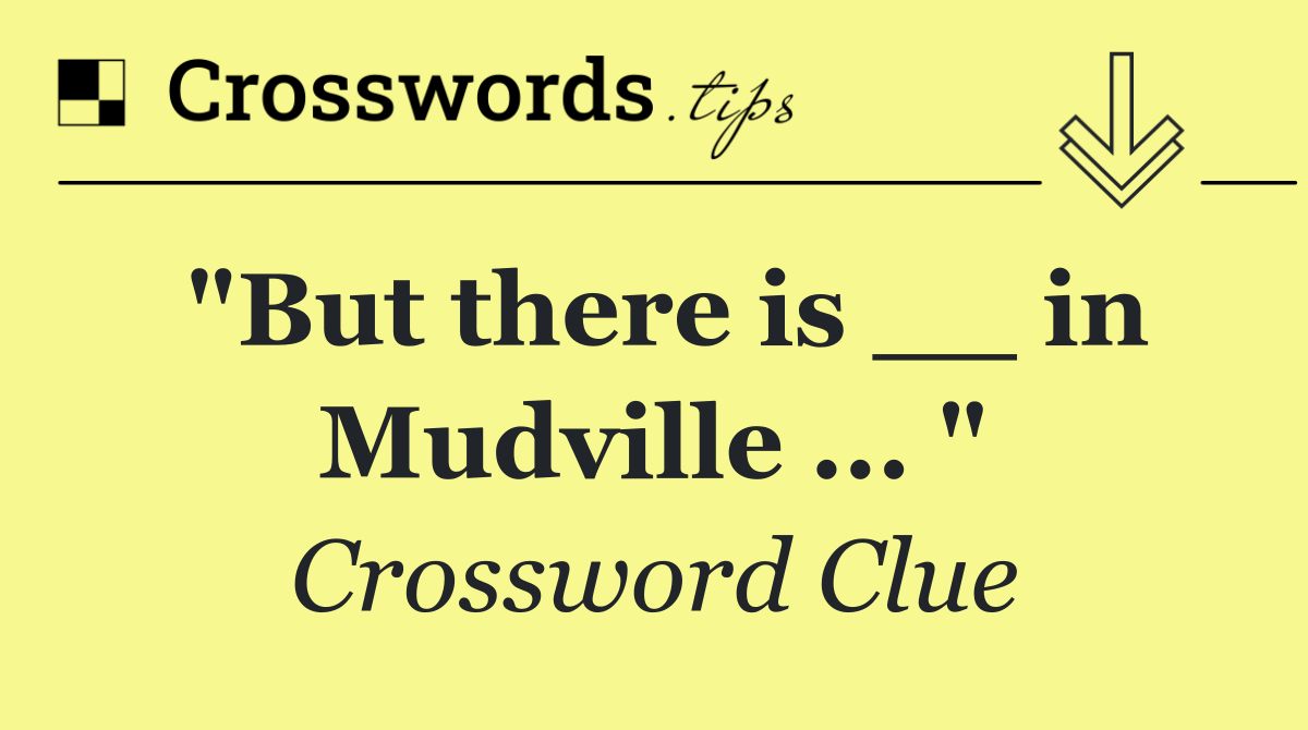"But there is __ in Mudville ... "