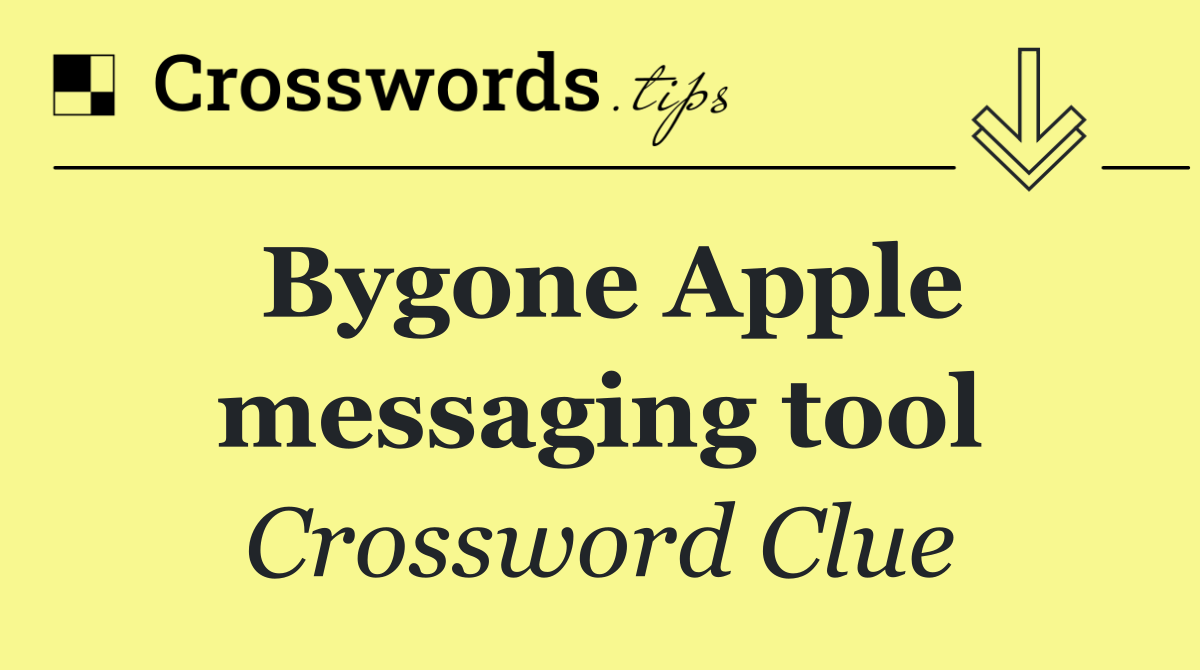 Bygone Apple messaging tool