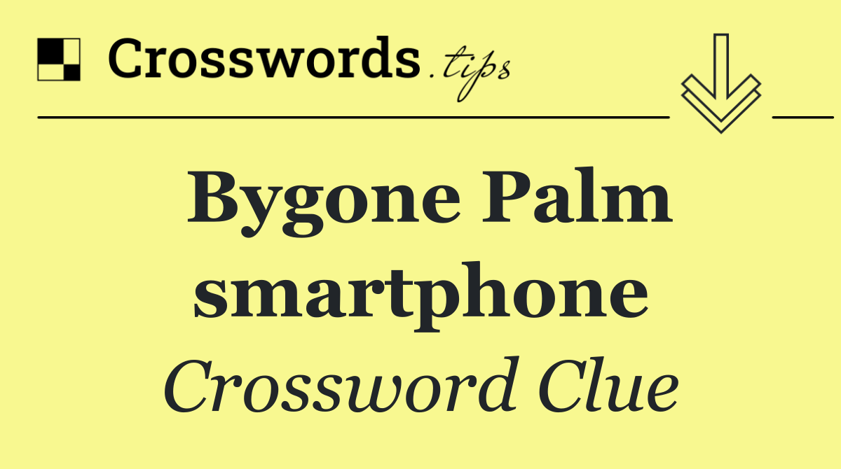 Bygone Palm smartphone