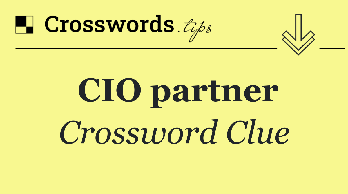 CIO partner