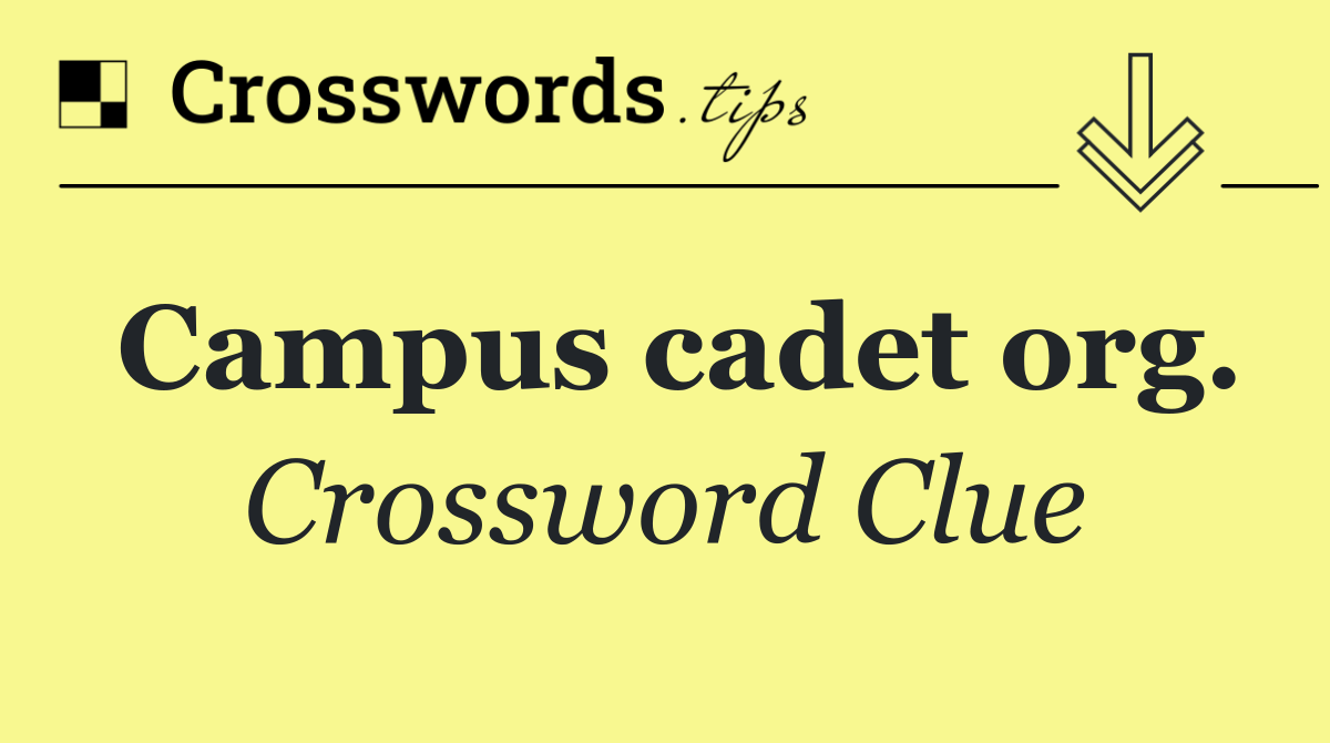 Campus cadet org.
