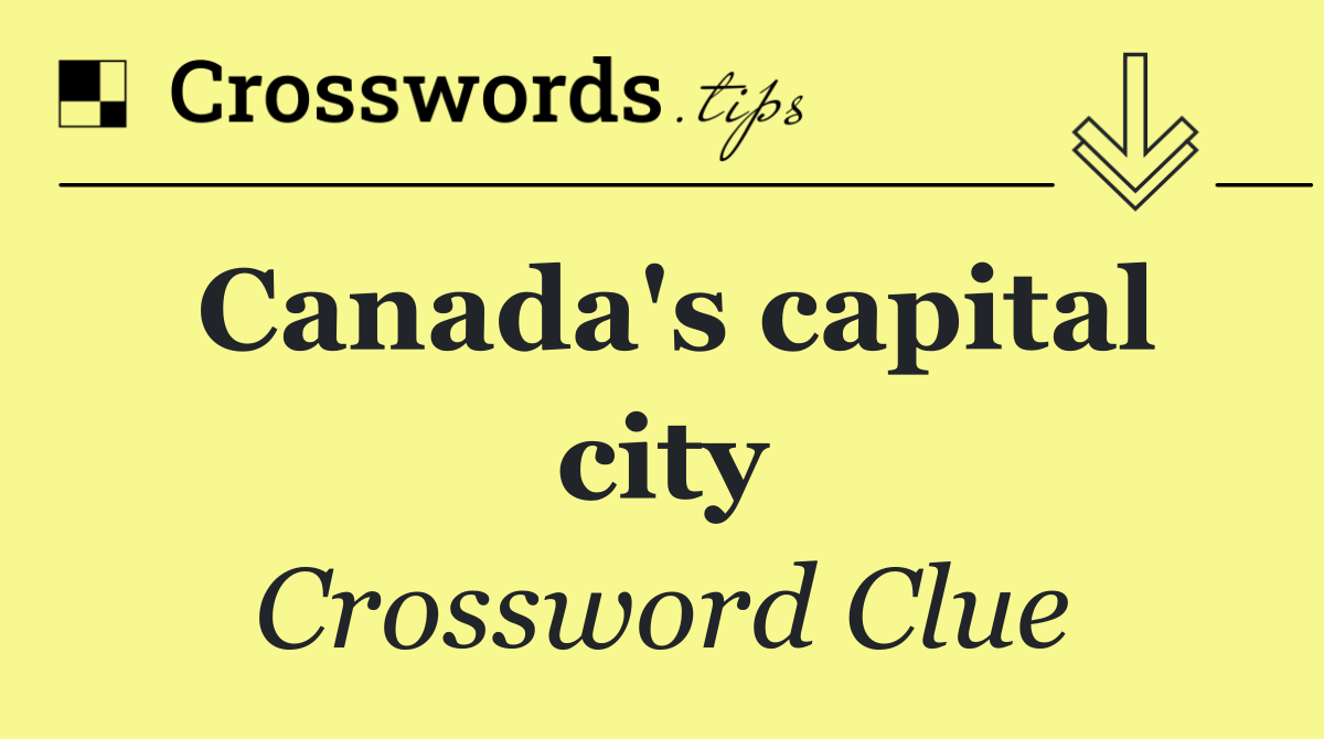 Canada's capital city