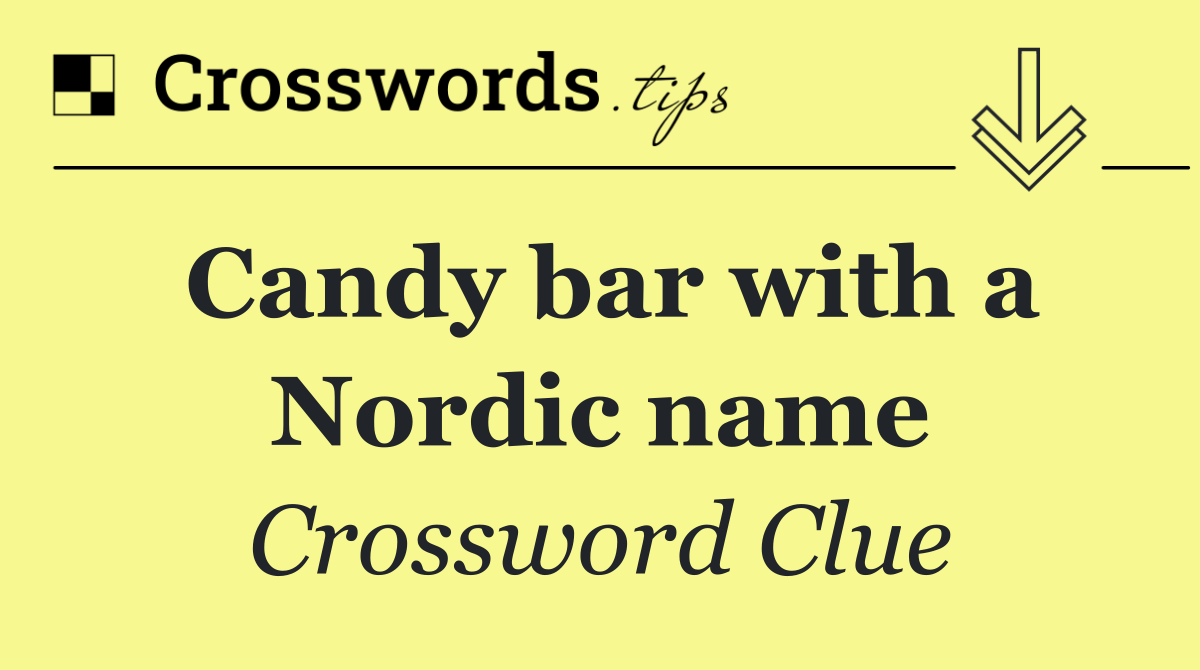 Candy bar with a Nordic name