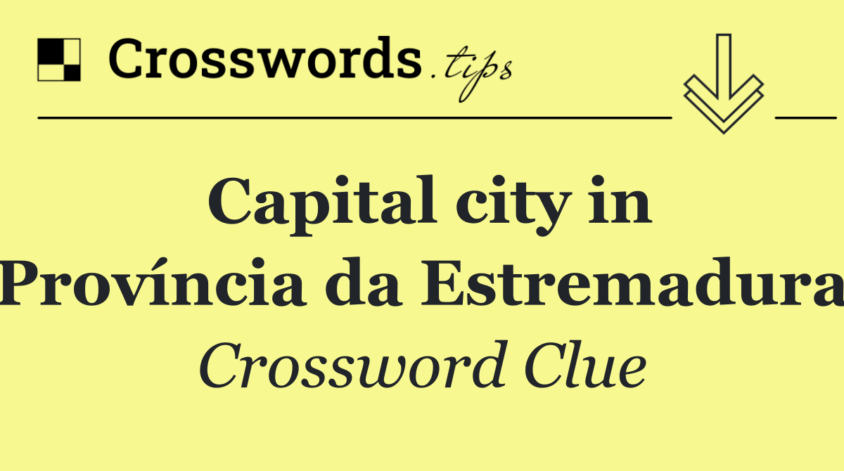 Capital city in Província da Estremadura