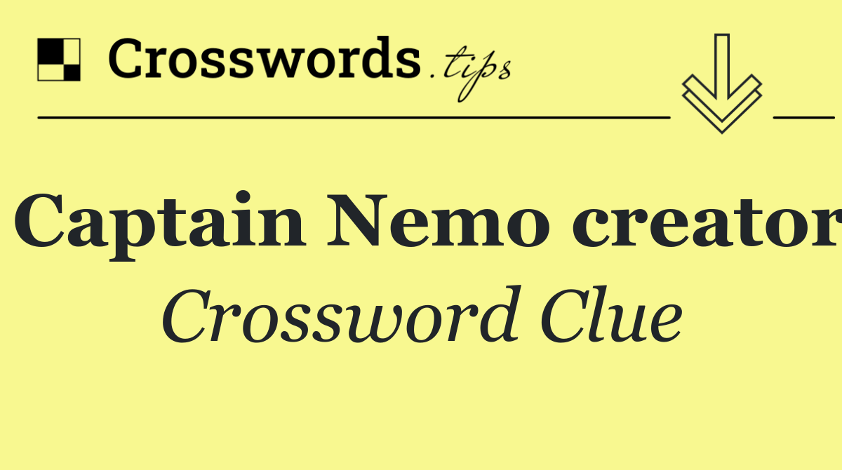 Captain Nemo creator