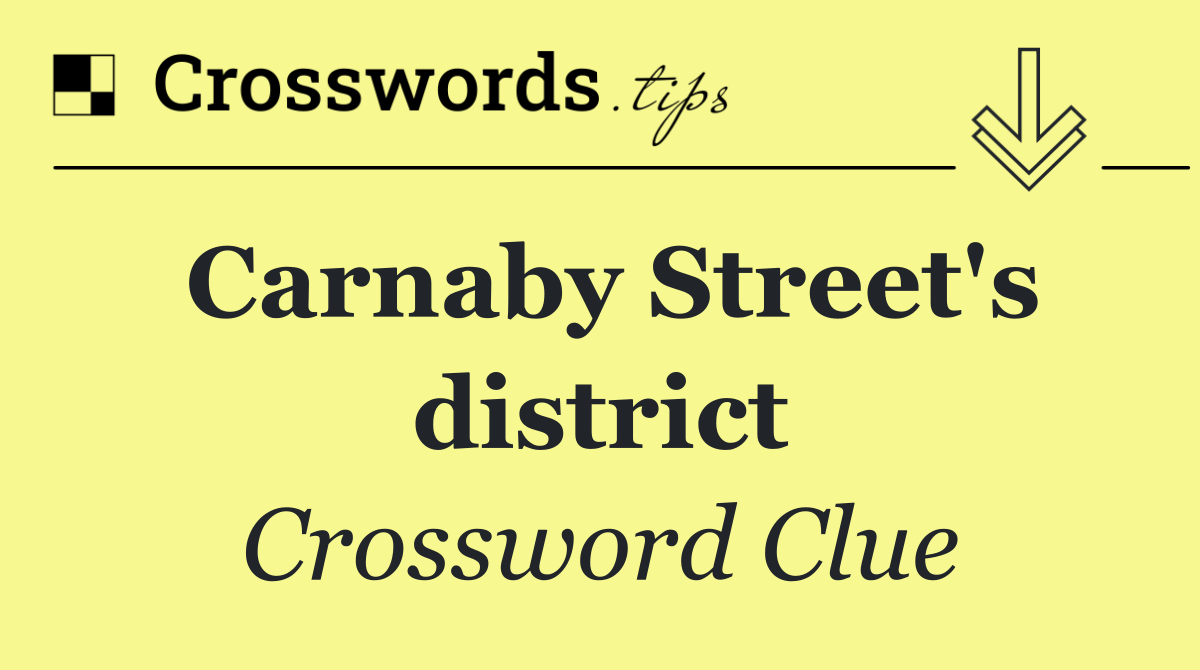 Carnaby Street's district