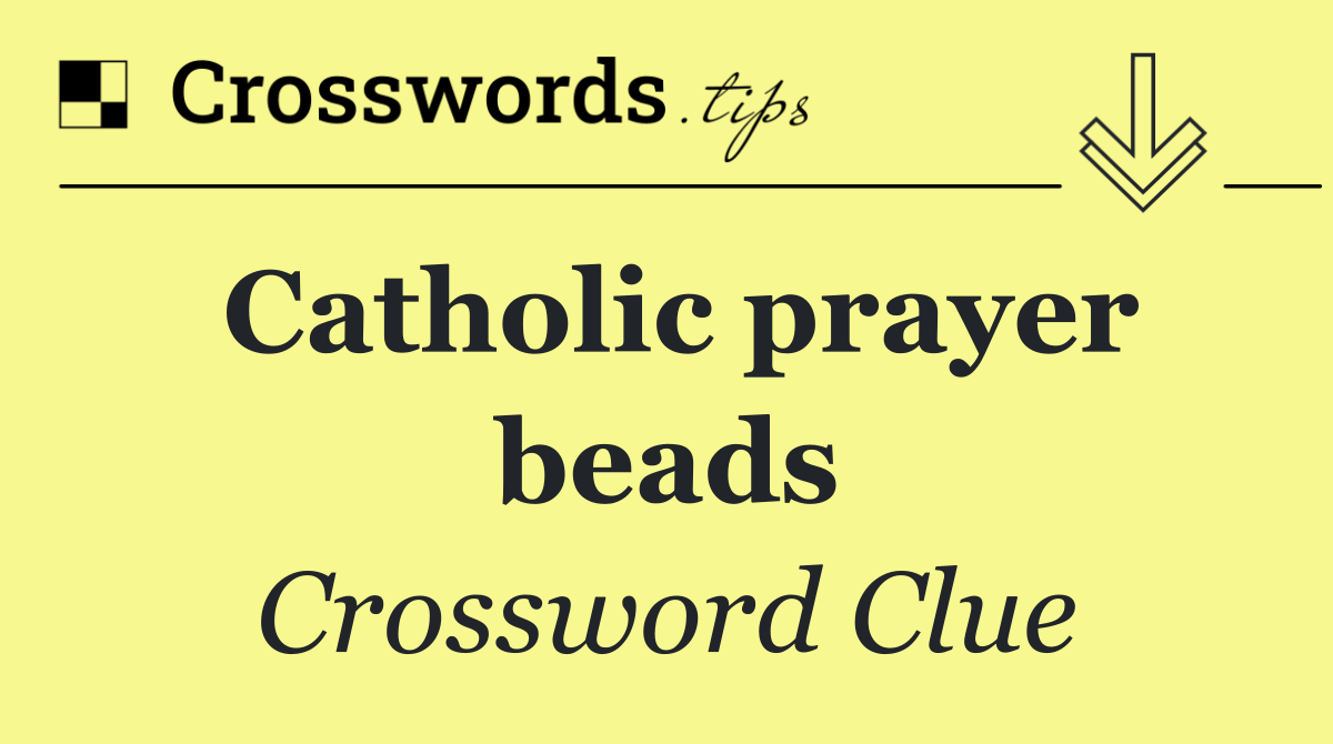 Catholic prayer beads