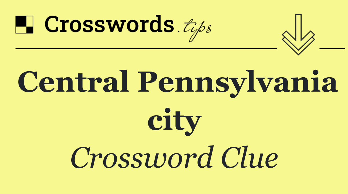 Central Pennsylvania city