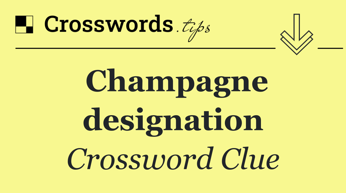 Champagne designation