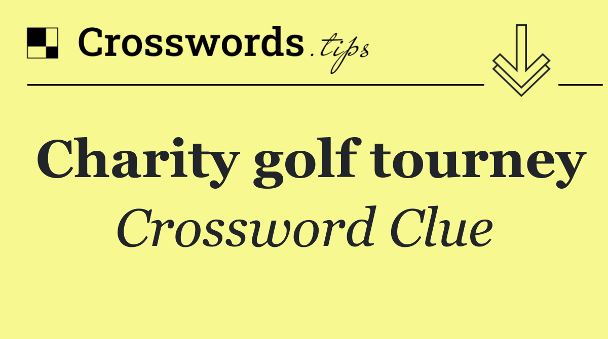 Charity golf tourney