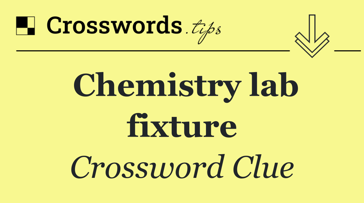 Chemistry lab fixture