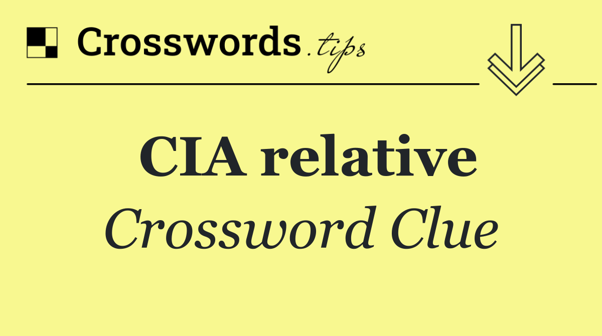 CIA relative