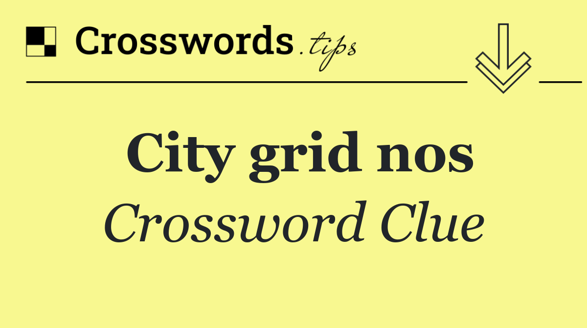 City grid nos