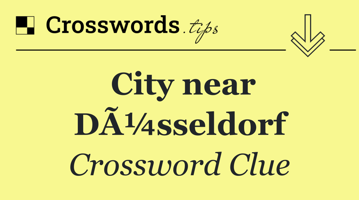 City near DÃ¼sseldorf