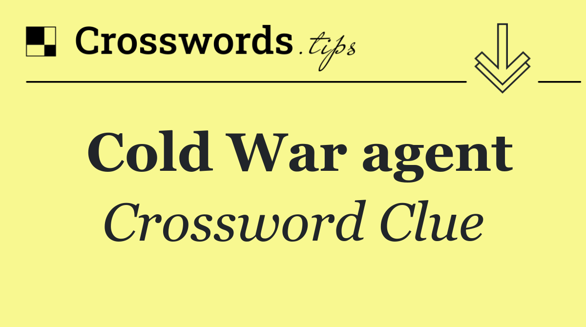Cold War agent