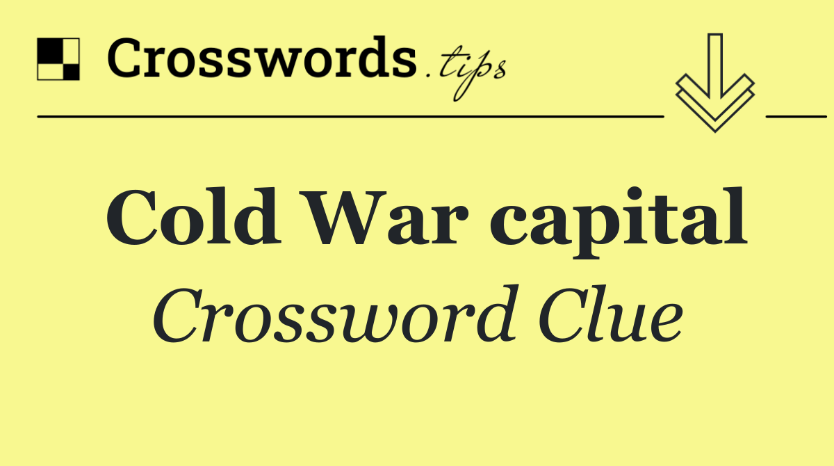 Cold War capital