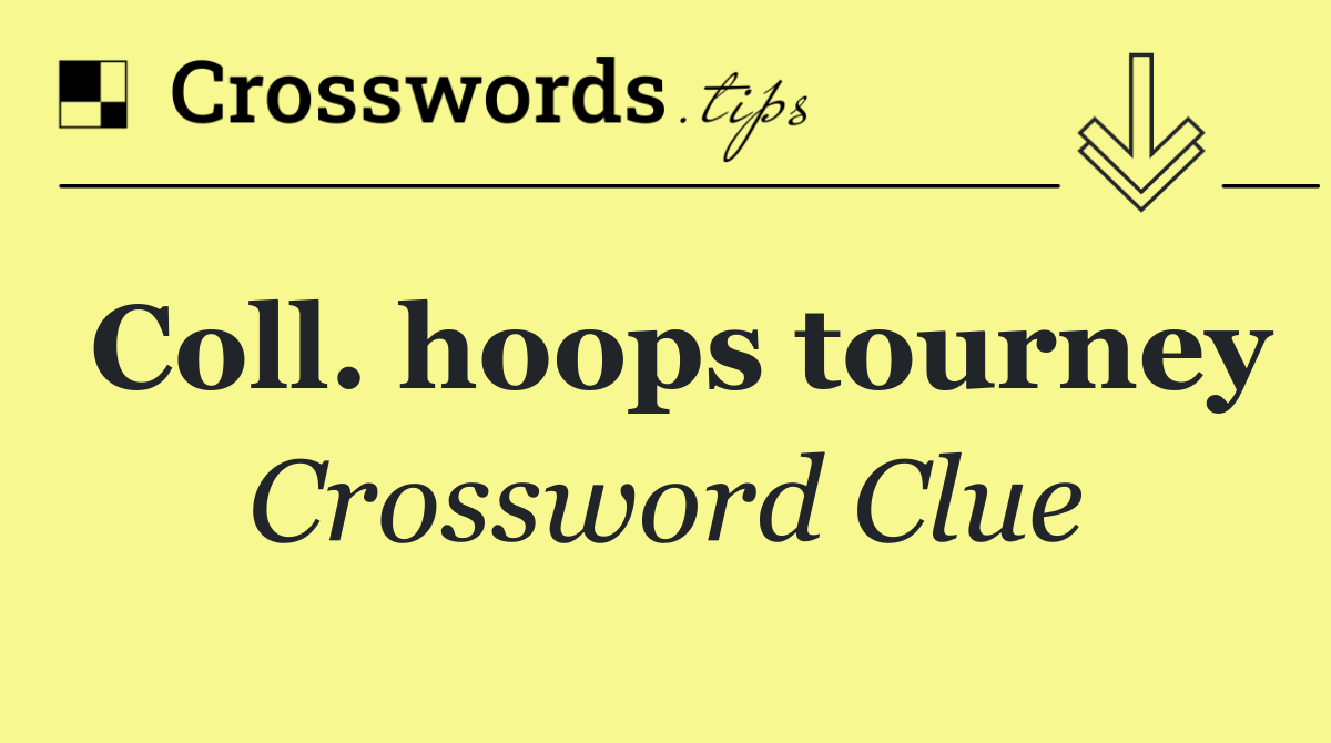 Coll. hoops tourney