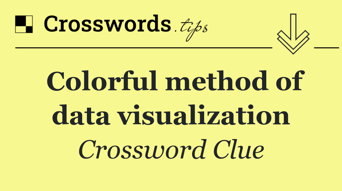 Colorful method of data visualization