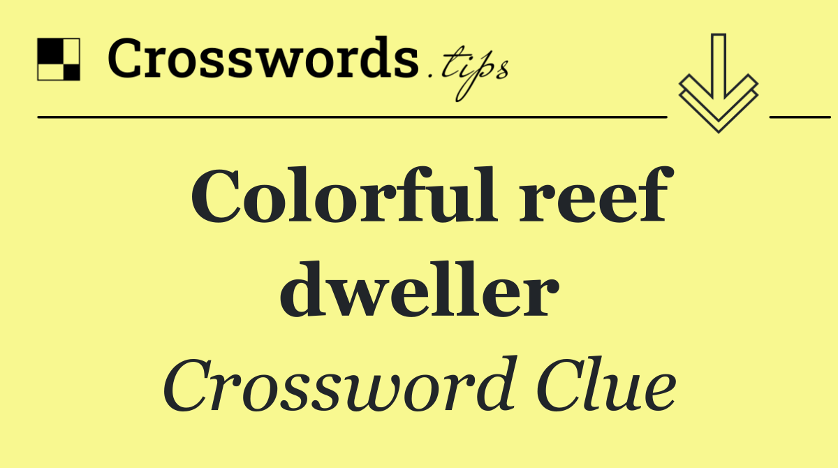 Colorful reef dweller